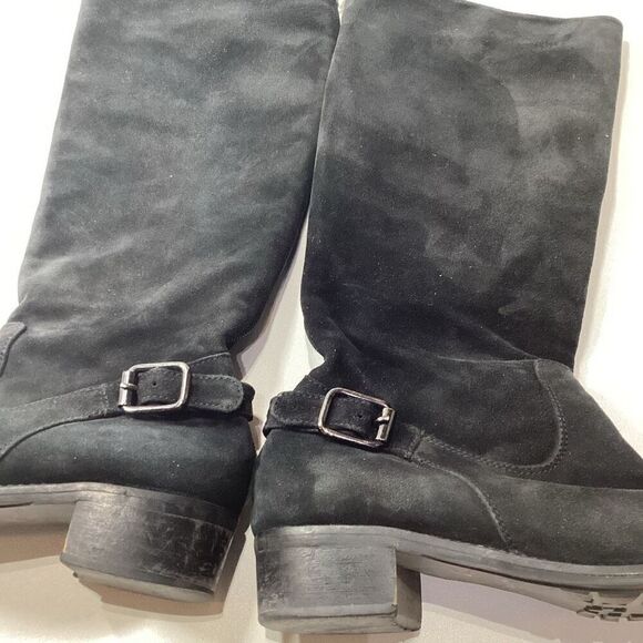 Aquatalia Sue Knee High Boots Black‎ Leather Women’s Size 7 - Picture 5 of 12